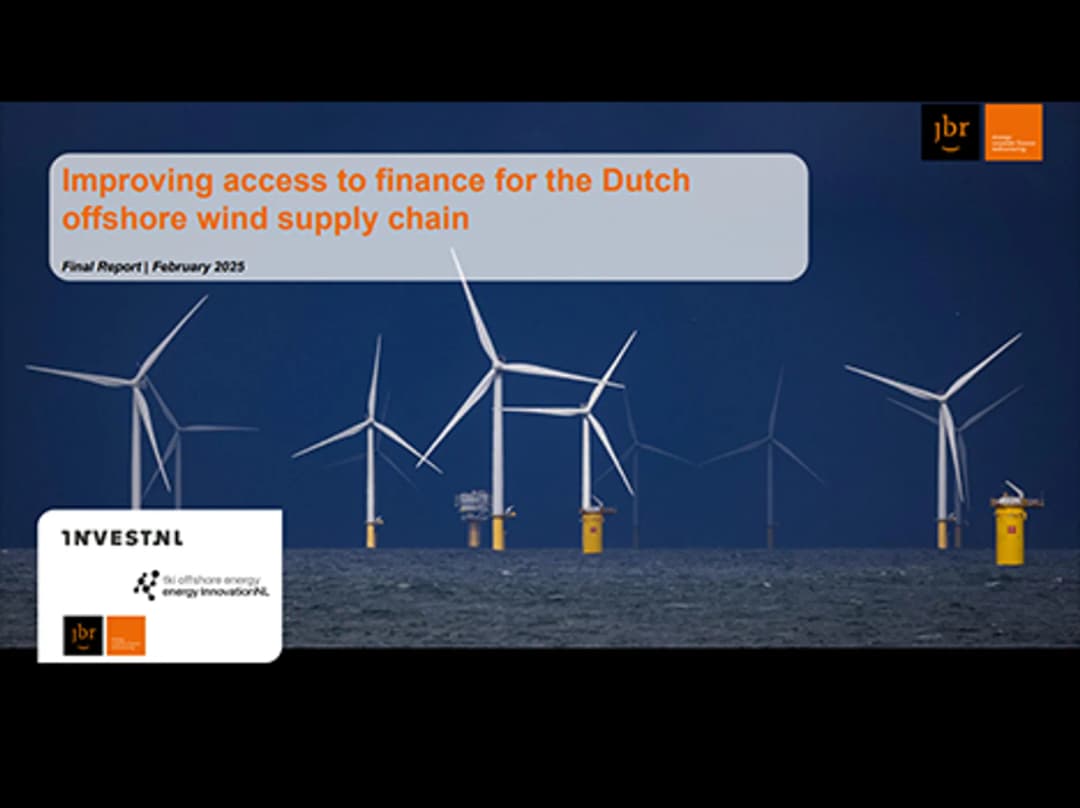 Improving access to finance for dutch offshore wind supply chain