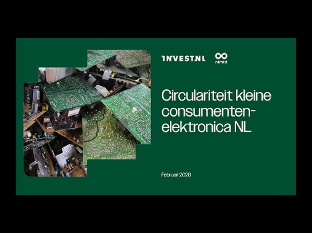 Circulariteit kleine consumentenelektronica in Nederland