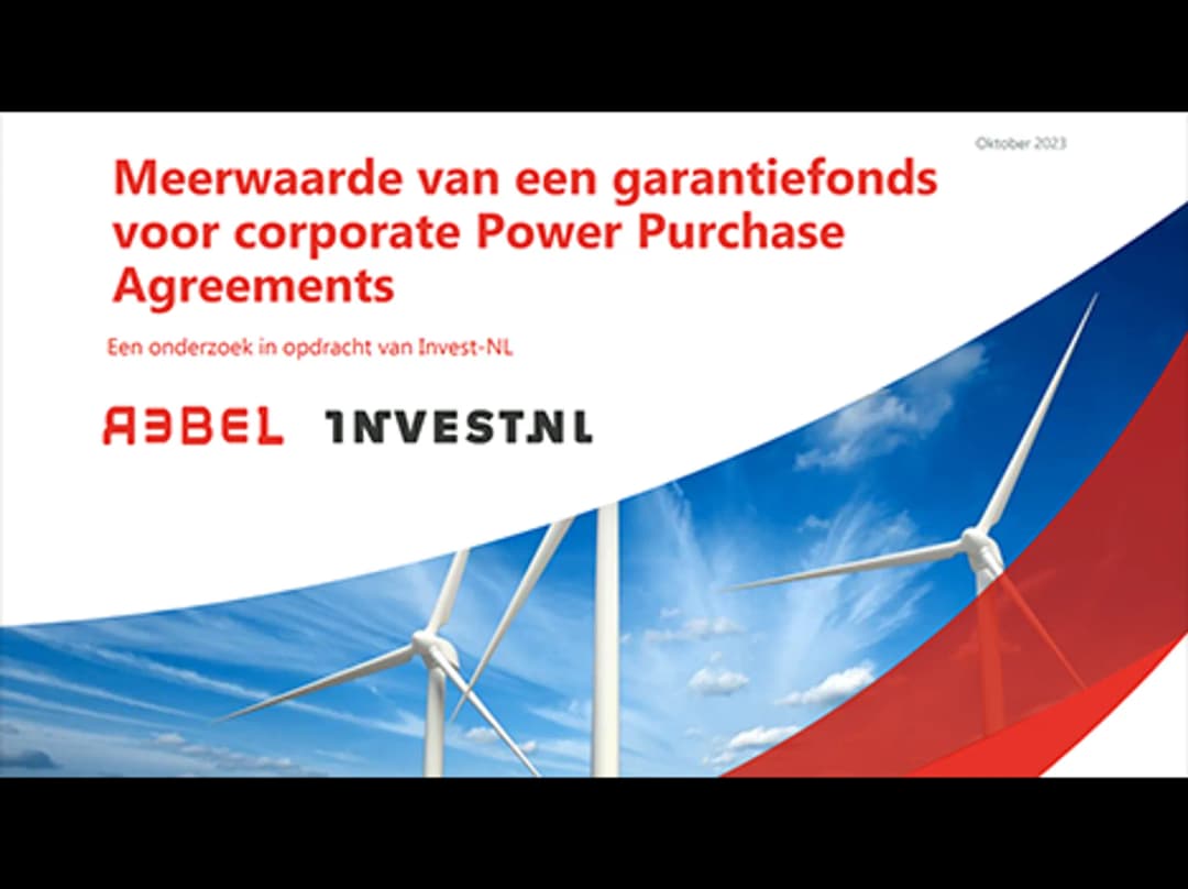 Meerwaarde van een garantiefonds voor corporate Power Purchase Agreements