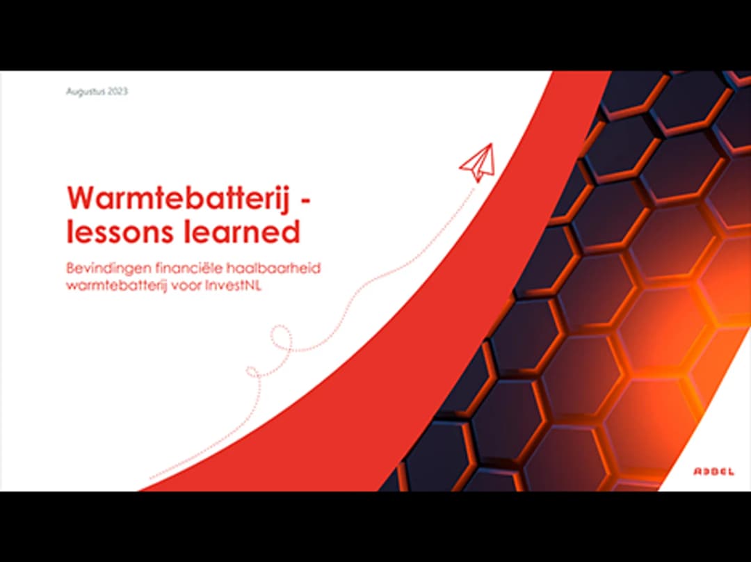 Warmtebatterij - lessons learned