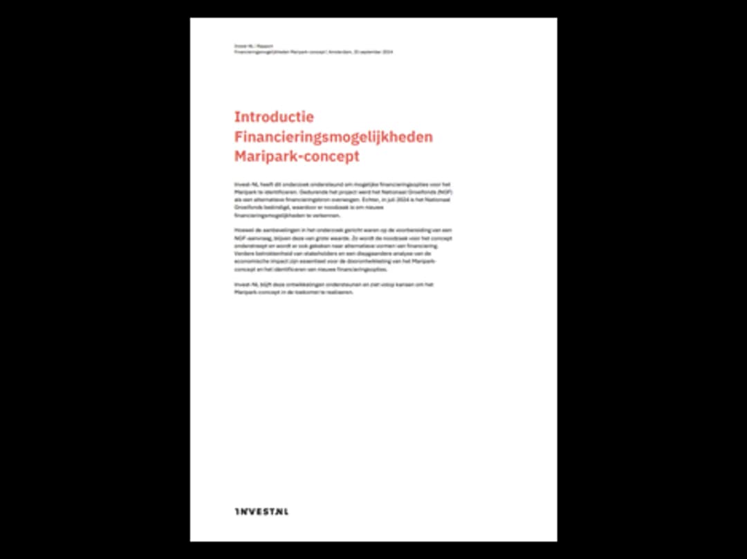 An exploratory analysis for a national growth fund application for the Maripark concept